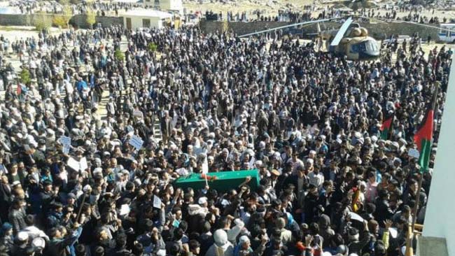 اجساد هفت غیرنظامی سربریده شده  به جاغوری انتقال داده شد